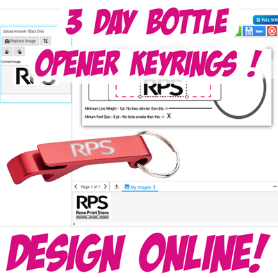 Design Online - Bottle Opener Keyring 3 Day