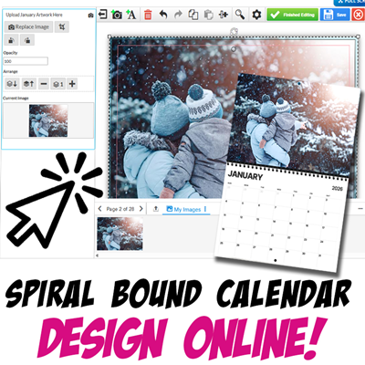 Design Online Spiral Bound Calendar