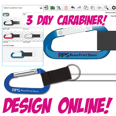 Design Online - Carabiner Keyring 3 Day