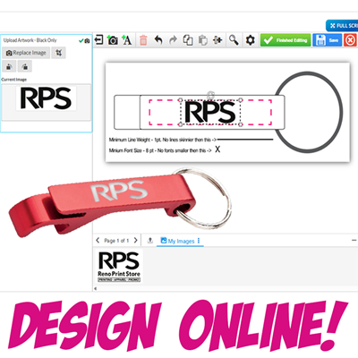 Design Online Bottle Opener Keyring