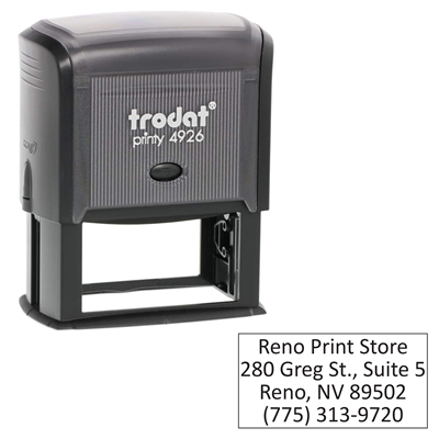 3" x 1.5" Stamp - TEXT ONLY