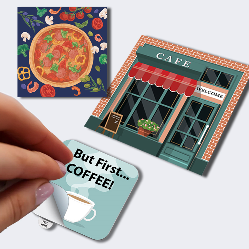 Vinyl Square Stickers - Reno Print Store