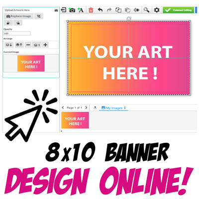 Design Online 8x10 Vinyl Banners