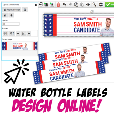 Design Online - Water Bottle Labels 