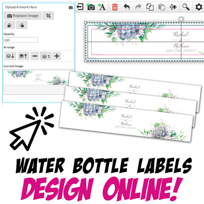 Design Online - Water Bottle Labels 