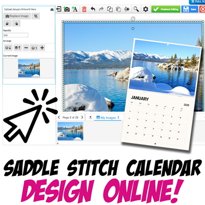 Design Online Saddle Stitched Calendar